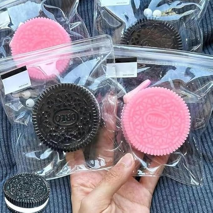 Oreo PINK SQUISHY TOY, SQUISHY STICKY SQUISHY TOY STICKY SQUISHY FOR PERFECT DESK ACCESSORY FOR ADULTS (4 PCS) - Image 2